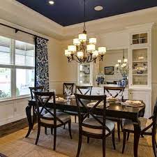 But i love the shallow tray in the entrance and dining room! Dining Room Navy Design Pictures Remodel Decor And Ideas Dining Room Ceiling Dining Room Remodel Home