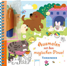 Damit sich papa auch freut, sollten die malvorlagen schön bunt gestaltet werden. Ausmalen Mit Dem Magischen Pinsel Tierkinder Spiel Lese Maus