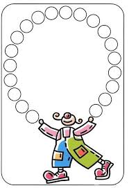 Coloriage clown fille avec des ballons. Epingle Sur A