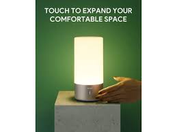 Tap the base to toggle 3 dimmable brightness settings of warm white light, or use the auto setting to cycle through 256 rgb colors or select a fixed color to suit your mood. Aukey Table Lamp Touch Sensor Bedside Lamp Color Changing Rgb Dimmable Warm White Light Night Light For Bedrooms Living Rooms And Office 2021 Updated Version Newegg Com