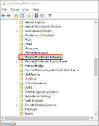 Computer configuration > administrative template > windows components > windows. How To Delete Windows 10 Defender