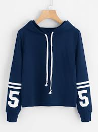 Shop Varsity Print Hoodie Online Shein Offers Varsity Print Hoodie More To Fit Your Fashionable Needs Hoodie Print Hoodies Sweatshirts