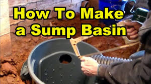 sump pump basin from 32 gal trash can