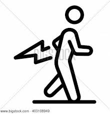 Courier, sport, people, faster, run, sports, life, fast, man, forward, running, delivery, runner icon. Running Man Icon Vector Photo Free Trial Bigstock