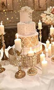60 Ideas Wedding Table Ideas Gold Silver Wedding Cake Table Wedding Cake Table Decorations Cake Table Decorations