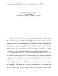 Doc American Influence On The French Revolution Sony Wijaya Academia Edu