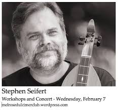 Here is a picture of ourselves Dennis & Ellen Waldrop, Directors of the  Central Florida Dulcimer Festival. You all may recognize Ellen if you have  ever attended the festival as the lady