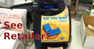 Why Does My Lottery Ticket Say See Retailer?