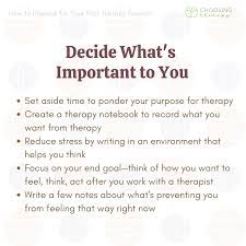 13 Tips To Help You Prepare For Your First Therapy Session