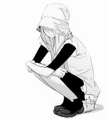 Black And White Manga Characters Pin On Sad