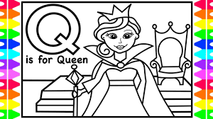 Click the queen scarlet coloring pages to view printable version or color it online (compatible with ipad and android tablets). Alphabet Coloring Page Q Is For Queen Queen Coloring Pages For Kid Children Drawing Learn Colors Youtube
