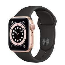 Apple watch series 6 lets you measure your blood oxygen level with a revolutionary new sensor and app. Apple Watch Series 6 Gps 40mm Gold Aluminum Case With Black Sport Band Regular Apple
