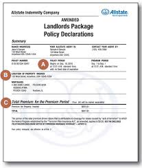 The following page is an example of an allstate auto policy. Landlord Insurance Policy Declarations Allstate