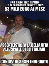 Bufala Lui E Gianni Renzi Fratello Ed Ex Portaborse Di Matteo Guadagna 53mila Euro Al Mese Memes Parole Humor