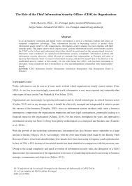 pdf) the role of the chief information