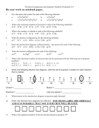 389 science worksheet templates are collected for any of your needs. Electron Configuration And Quantum Numbers Worksheet 13