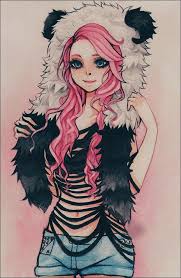 When drawing it is easy to make hair unnaturally long and it is not unusual to find hair flowing way past characters waists in the world of anime hair. 60 Drawings Of Anime Characters With Pink Hair Artistic Haven