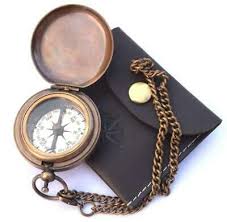 Pin By Gritstore On Useful In 2020 Pocket Compass Leather Chain Handmade Brass