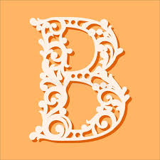 Letters cut outs letter cutouts free printable letters letter cut. Laser Cut Template Initial Monogram Letters Fancy Floral Alphabet Letter Stock Vector Illustration Of Cutting Decoration 126532298