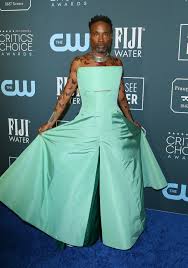 Billy porter actor • singer • writer • director all press inquiries contact slate pr tony, grammy, emmy, naacp award winner. Billy Porter Wears A Hogan Mclaughlin Jumpsuit Gown To The 2020 Critics Choice Awards British Vogue