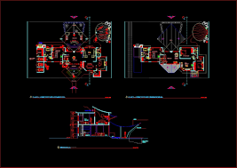 Beds, double beds, king size beds, chairs, sofas, armchairs, sofas with armchairs, tables, tables with chairs and more, blocks in plant view, side elevation and frontal elevation. Beach House Dwg Section For Autocad Designs Cad
