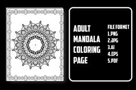 See more ideas about drawings, landscape drawings, pencil drawings. Adult Mandala Coloring Pages Grafik Von Shahadatarman13 Creative Fabrica