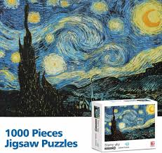This painting is regarded as among van gogh's finest works and is one of the most recognized paintings in history. Toys Hobbies Jigsaw Starry Night Puzzle 1000 Piece Jigsaw Puzzles Floor Puzzle Intellectual Game Toy