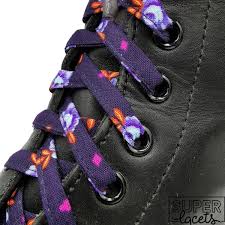 Super Lacets Alice, in Fabric, Flowers