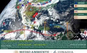 El llamado es a actuar con prudencia durante y después de las precipitaciones, por lo que es importante no transitar en automóvil o caminar por las calles inundadas, canales y arroyos que podrían llevar un fuerte flujo de. Pronostico Del Clima De Hoy Preven Fuertes Lluvias Por Onda Tropical 6 Y 7 En Varios Estados Primera Linea