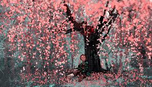 #anime gif #anime aesthetic #animatr #sakura tree windy #anime sakura tree. Kimetsu No Yaiba Wallpaper Anime Artwork Sakura Tree Tanjiro Kamado Wallpaper For You Hd Wallpaper For Desktop Mobile