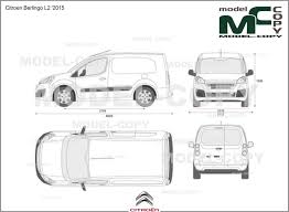 Citroen Berlingo L2 2015 2d Drawing Blueprints Model Copy In 2020 Citroen Berlingo Citroen Commercial Vehicle