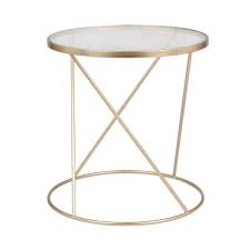 Https Www Maisonsdumonde Com De De P Beistelltisch Aus Glas Und Goldfarbenem Metall Muang 200024 Htm Page 1 In 2020 Glass Side Tables Side Table Metal