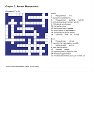 Please find below all the codycross ancient egypt answers. Chapter 3 Ancient Mesopotamia Crossword Puzzle Template Printable Pdf Download
