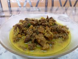 Daging yang jadi isian nasi. Daging Goreng Berempah Ringkas Myresipi
