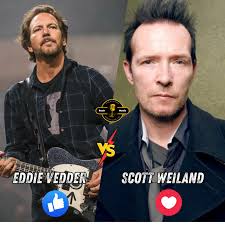 Scott Weiland of Stone Temple Pilots backstage with Lori Barbero of Babes  in Toyland at the Roy Wilkins Auditorium in St. Paul Minnesota,1994. Photo  by Jim Steinfeldt/Michael Ochs Archives