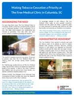 Maybe you would like to learn more about one of these? Making Tobacco Cessation A Priority At The Free Medical Clinic In Columbia South Carolina American Lung Association