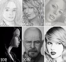 72 Before And After Drawings Show Practice Makes Perfect Drawing Skills Art Drawings