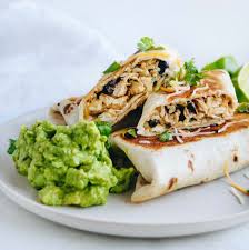 Quick Easy Chicken Bean Rice Burritos With Avocado Get Healthy U Recipe Chicken Pork Recipe Rice And Bean Burrito Recipes