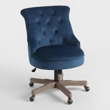 Ink Blue Elsie Upholstered Office Chair Upholstered Office Chair Home Office Chairs Blue Dining Room Chairs