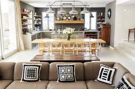 Interior Design Cuisine Ouverte Interieur Maison Avec Cuisine Ouverte Salon Et Salle A Manger Banque Open Plan Kitchen House Interior Open Plan Kitchen Diner