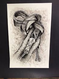 Zipper Drawing Artwork