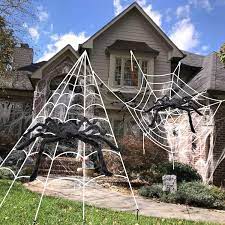 Spooky Spider Webs Halloween Decorations Indoor Scary Halloween Outdoor Decorations Haunted House Props