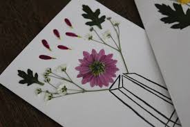 Decorate a wall or window with giant paper flowers like the craft patch did. Diy Pressed Flower Card 7 Steps With Pictures Instructables