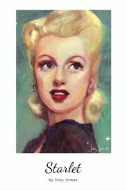 Mid Century Portrait of a Woman, 1950's Portrait, Print, Mid Century  Modern, Vintage Portrait Print, Print of Woman, Portrait Painting