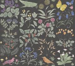 Apothecary S Garden Wallpaper Wallpaper Arts Crafts Style Shop Wallpaper