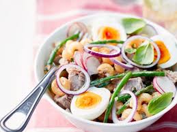 Salade De Pates Au Thon Legumes Et Oeuf Dur Recettes Recette Salade Pates Thon Salade De Pates Pates Au Thon