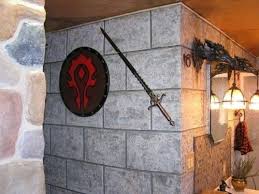 There are 2000 warcraft decor for sale on etsy, and they cost $30.33 on average. World Of Warcraft Inspired Bathroom Shelterness World Of Warcraft Warcraft Gamer Decor