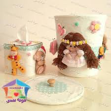 خونه نمدی On Instagram ست سطل زباله و جا دستمالی فلزی قیمت به تعداد عروسک های کار شده بستگی دارد 130 150 تو Handmade Crafts Crafts Christmas Ornaments