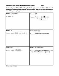Tone worksheet 1 answer key these. Free Precalculus Worksheets Teachers Pay Teachers
