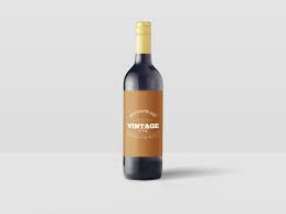 Free for personal and commercial use. Wine Bottle Label Mockup Mockupblast